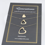 14K Gold Generations necklace. Generations gift - Sash Jewelry