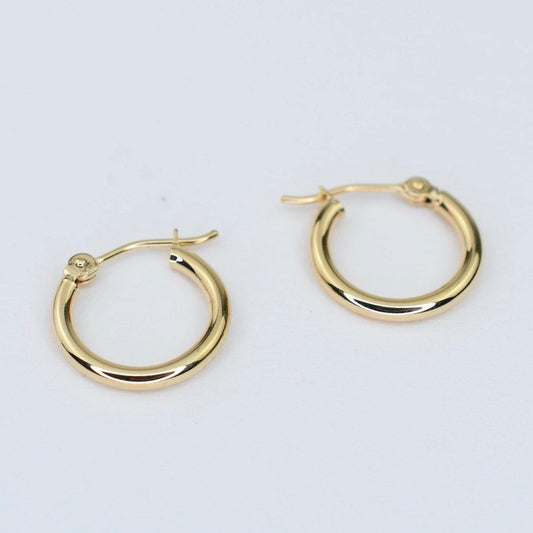 14K gold hoop earrings