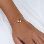 Mother Daughter Bracelet Set – 14K Gold Heart Charm Bracelets - Sash Jewelry