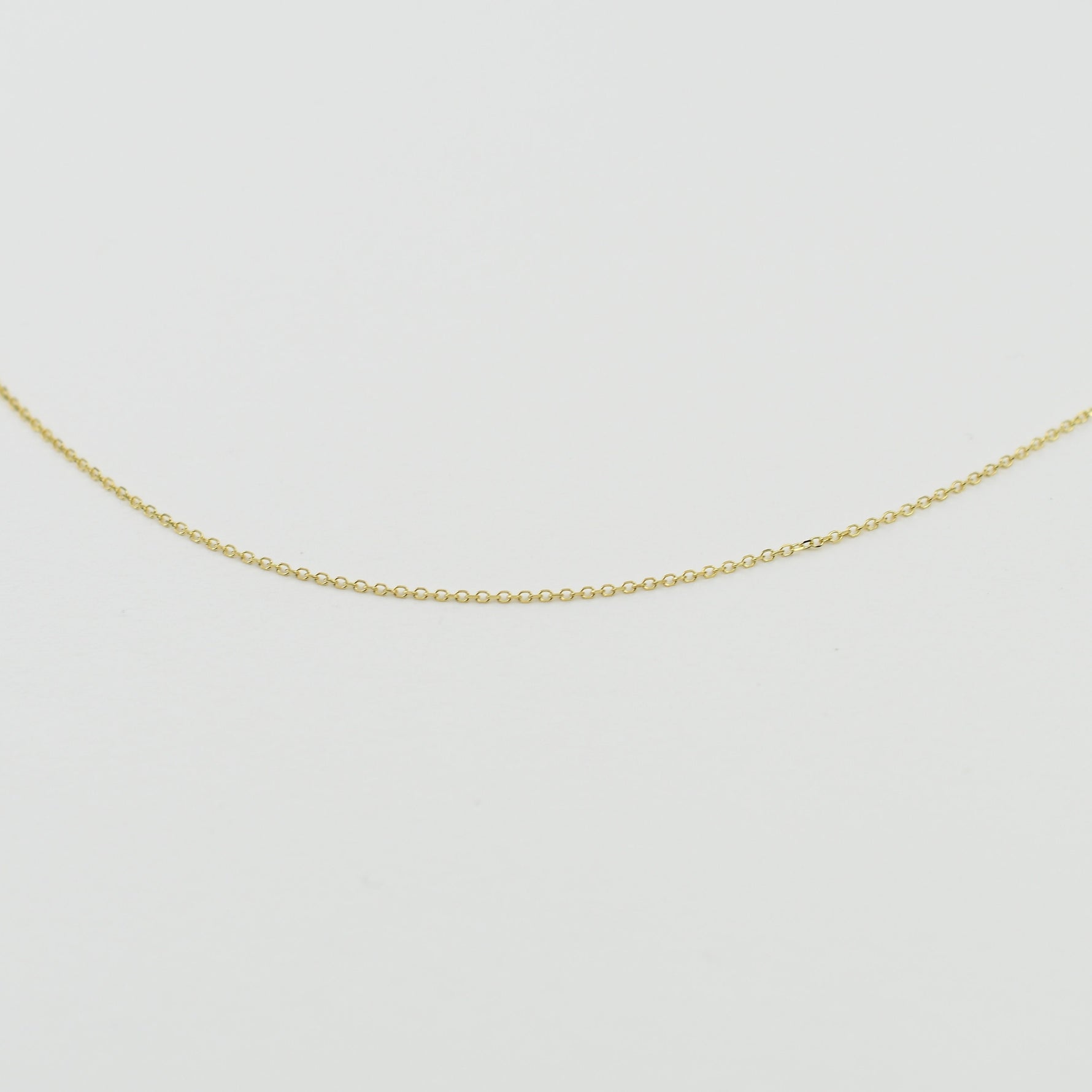 Solid gold chain. Delicate Necklace. 14K solid gold necklace. Adjustable necklace - Sash Jewelry