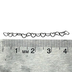 14k White Gold Heart Chain Bracelet - Sash Jewelry