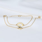 Mother Daughter Bracelet Set – 14K Gold Heart Charm Bracelets - Sash Jewelry