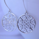 Sterling silver drop earrings by Sash Jewelry featuring modern minimalist design for everyday wear.
