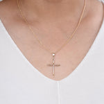 14K Gold Cross Necklace - Sash Jewelry