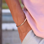 14K Gold Cuff Bracelet — Men’s Minimalist Cuff