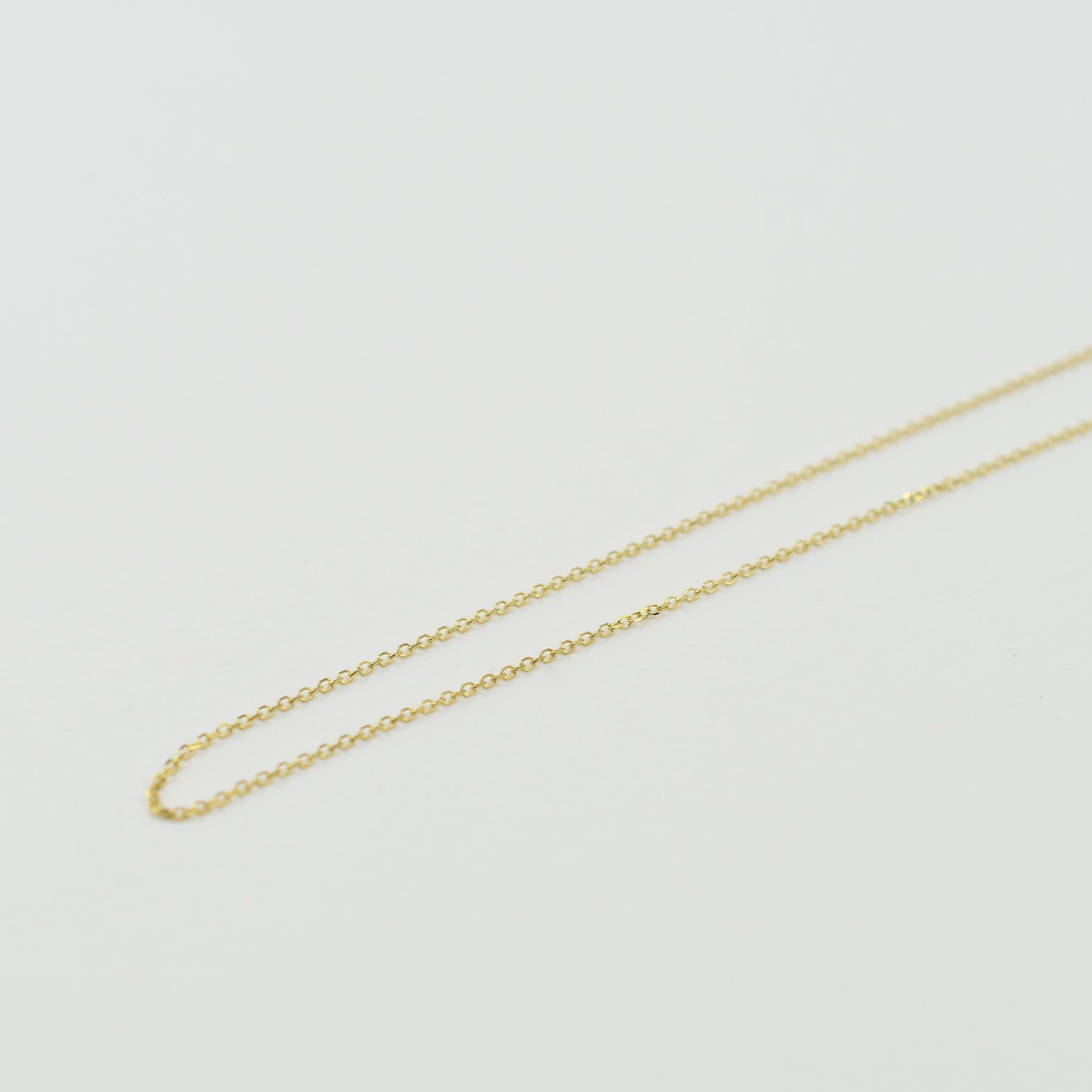 Solid gold chain. Delicate Necklace. 14K solid gold necklace. Adjustable necklace - Sash Jewelry