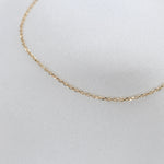 14K Solid Gold Dainty Bracelet – 1mm Diamond Cut Cable Chain Sparkle Bracelet - Sash Jewelry