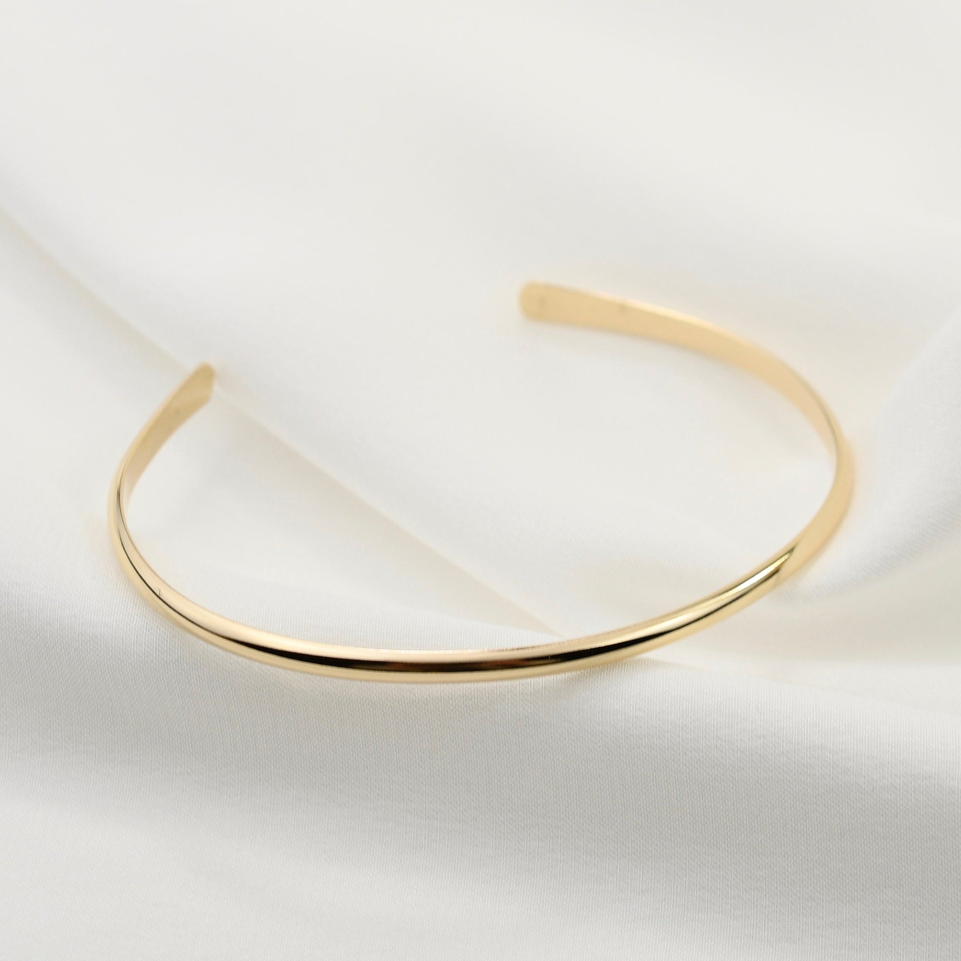 14k solid gold cuff bracelet