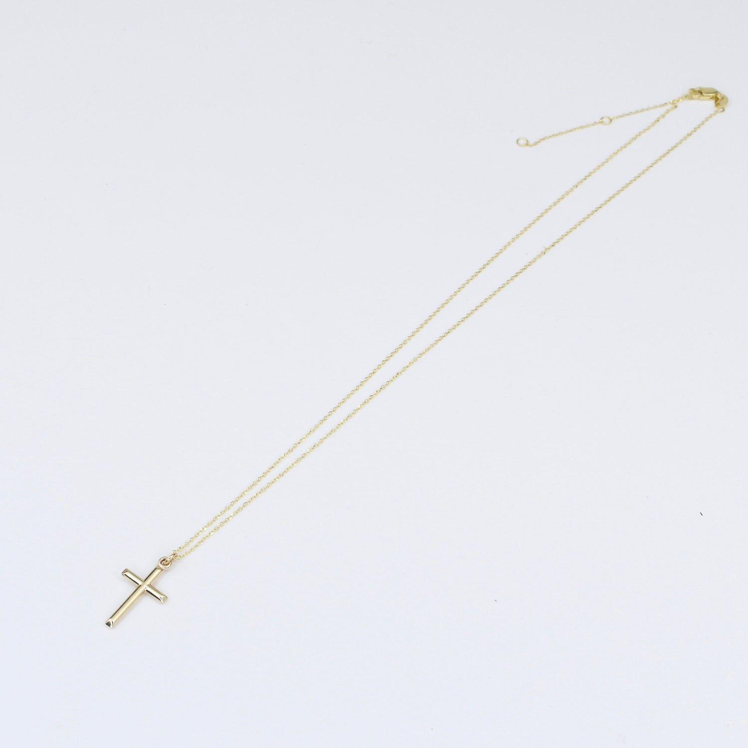 14K Gold Cross Necklace - Sash Jewelry