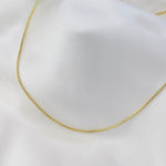 14K Gold Rounded Box Chain Necklace - 1.7mm - Sash Jewelry