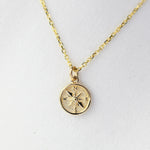 14K Gold North Star Necklace – Compass & Travel Jewelry - Sash Jewelry