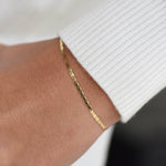 14K Gold Dainty Chain Bracelet - Sash Jewelry