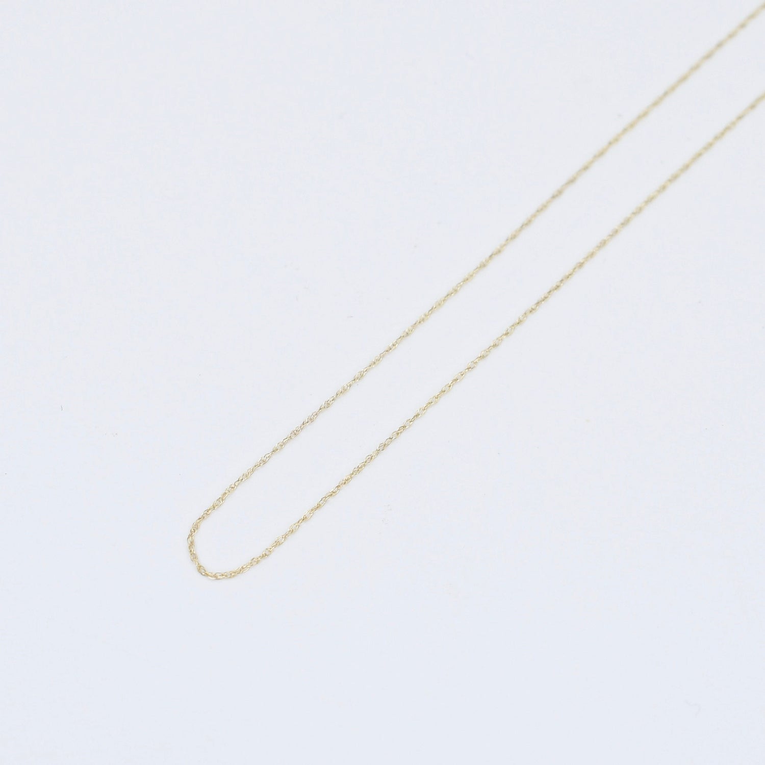 14K Solid Gold Ultra Dainty Necklace