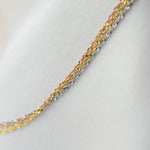 Dainty Singapore chain bracelet available in yellow white and rose gold