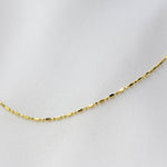 14K Solid Gold Bead Chain Necklace – Dainty 0.9mm Layering Necklace - Sash Jewelry
