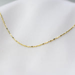 14K Solid Gold Bead Chain Necklace – Dainty 0.9mm Layering Necklace - Sash Jewelry