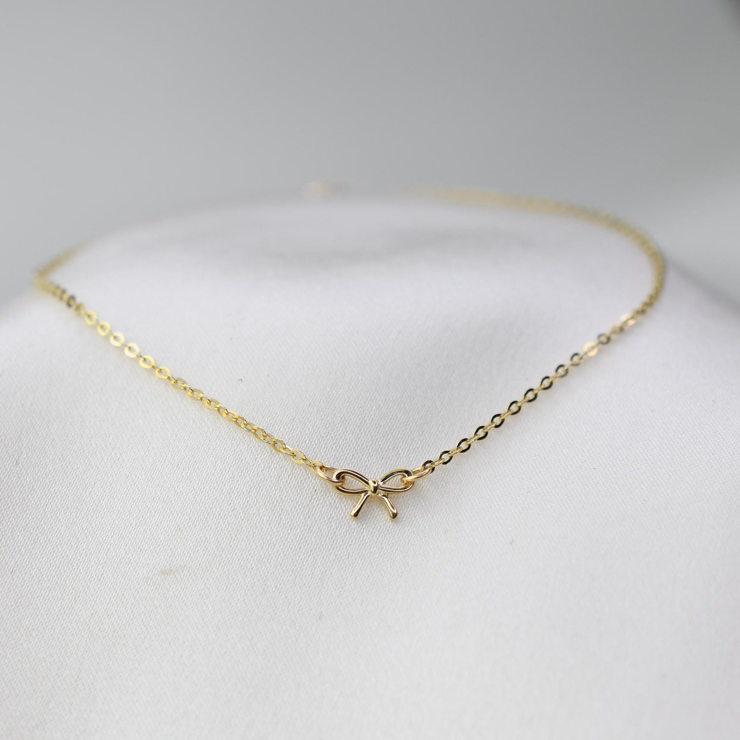 14K Gold Baby Bow Bracelet – Tiny Bow Bracelet for Baby Girl