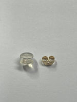 14K gold hoop earrings by Sash Jewelry, minimalist solid gold everyday earrings with a sleek, simple design.