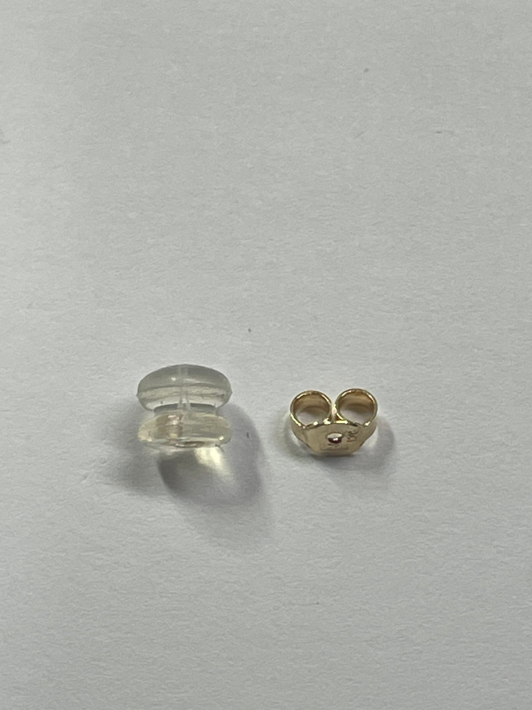 14K gold hoop earrings by Sash Jewelry, minimalist solid gold everyday earrings with a sleek, simple design.