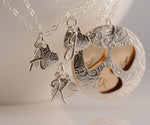 Mother Daughter Necklace Set - Personalized Family Necklace Set - Sash Jewelry