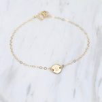 Mother daughter bracelet. 14K gold personalized bracelet. Mothers day gift - Sash Jewelry