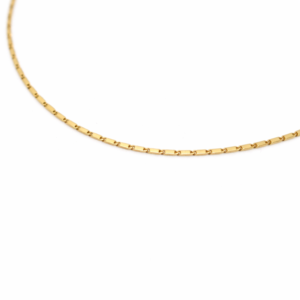 14K Gold Lumina Chain Bracelet – Delicate 1mm Solid Yellow Gold - Sash Jewelry