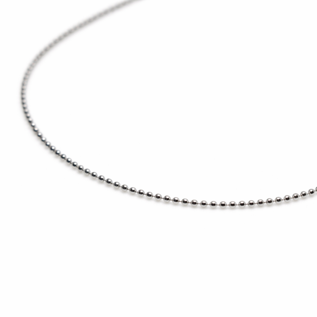 14K Gold Diamond Cut Bead Chain Bracelet - 1.1mm Bead Chain Bracelet - Sash Jewelry