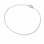 14k solid gold dainty chain bracelet 0.9mm simple minimalist bracelet yellow white rose gold