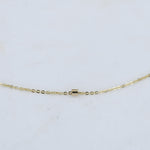 14K gold dainty chain bracelet with 1.5mm beads from Sash Jewelry, featuring a thin, delicate gold chain design.