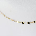 14K Solid Gold Dapped Link & Drawn Cable Chain Bracelet - Sash Jewelry
