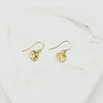 Small sand dollar earrings. Silver sand dollar earrings. Gold sand dollar earrings - Sash Jewelry