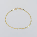 14K Solid Gold Sparkle Anklet – Dainty Gold Chain Anklet Bracelet with Extension - Sash Jewelry