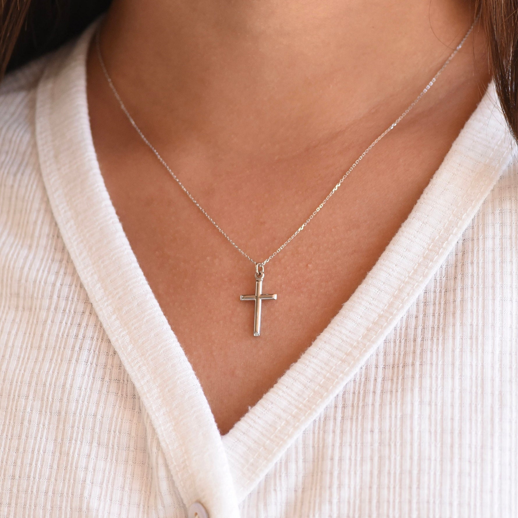 14K Gold Cross Necklace - Sash Jewelry