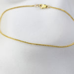 14K Solid Gold Wheat Chain Bracelet: Delicate Minimalist Style - Sash Jewelry