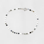 14K White Gold Sparkle Chain Bracelet - Sash Jewelry