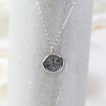 Compass Necklace – Wax Seal Pendant Gift for Traveler - Sash Jewelry