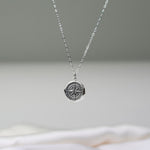 Compass Necklace – Wax Seal Pendant Gift for Traveler - Sash Jewelry