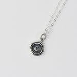 Crescent Moon Wax Seal Necklace - Sash Jewelry