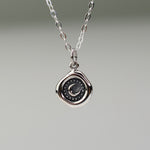 Crescent Moon Wax Seal Necklace - Sash Jewelry