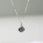 Crescent Moon Wax Seal Necklace - Sash Jewelry