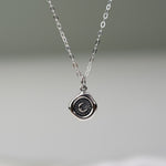 Crescent Moon Wax Seal Necklace - Sash Jewelry