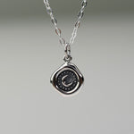 Crescent Moon Wax Seal Necklace - Sash Jewelry