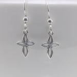 Cross Earrings – Small Elegant Cross, Silver Post - Sash Jewelry