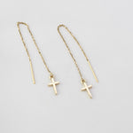 Cross Threader Earrings - Sash Jewelry