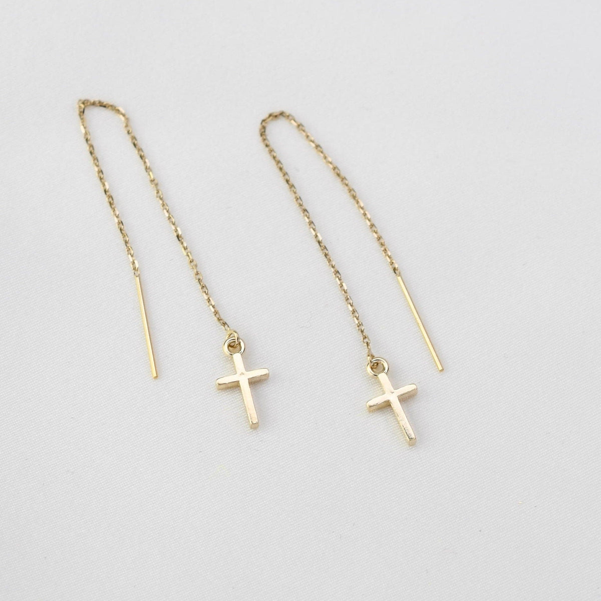 Cross Threader Earrings - Sash Jewelry
