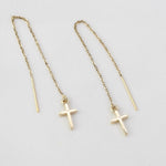 Cross Threader Earrings - Sash Jewelry