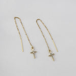Cross Threader Earrings - Sash Jewelry