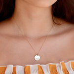 Custom Kids Name Necklace – Personalized Name Disc Necklace - Sash Jewelry