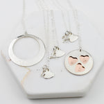 Three Generations Necklace Set – Grandmother Mother Daughter Personalized Necklace Set - Sash Jewelry