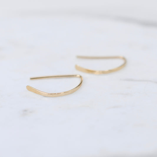 14K Gold Open Hoop Earrings